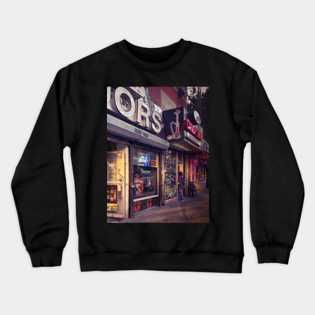 East Harlem Street Shops Manhattan NYC Crewneck Sweatshirt by eleonoraingrid